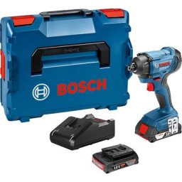 Visseuse à choc 18V GDR 18V-160 + 2 batteries 2 Ah + chargeur en coffret L-BOXX - BOSCH - 06019G5100