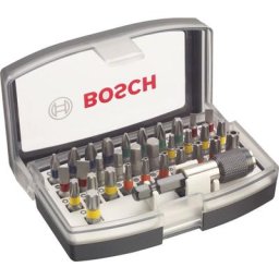 Coffret Bosch 32 pieces - Embouts de vissage + porte embouts 1/4 - 2607017319