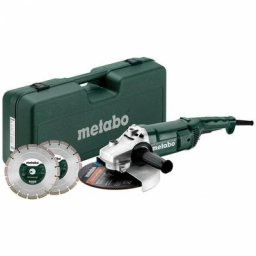 Meuleuse d'angle Set wep 2200-230 2200W avec coffret et 2 meules 230mm