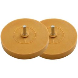 Roue, disque caoutchouc gomme pour eliminer les adhesifs (lot de 2)