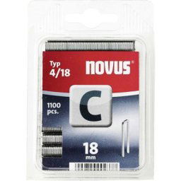 Agrafes à dos fin Novus C4/18 2000Pces