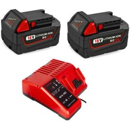 Pack de 3) 2X 18V 5.0Ah Batterie d'outil pour Milwaukee M18 48-11-1828 48-11-1840 C18B M18BX Li18