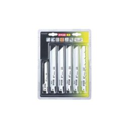 Ryobi - Lot de 6 lames universelles - bois et métal 100/152mm - RAK06RB