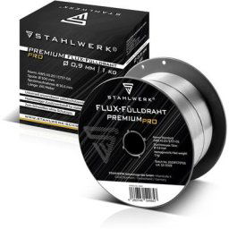 Stahlwerk - mig mag Fil de soudage Premium - Fil fourré E71T-GS ø 0,9 mm S100/ D100 Bobine de fil