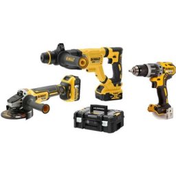 Pack de 3 outils 18V DCK327P2T (DCH263/DCG405/DCD791) + 2 batteries 5 Ah + chargeur en coffret