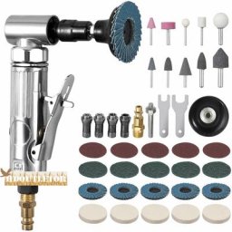 Meuleuse d'angle à air comprimé 90PSI meuleuse à tronçonner avec 6 types d'accessoires