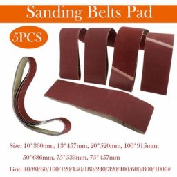 320 68650MM Ponçage Bande Abrasives à Ponceuse Polissage Abrasive Belt 5pcs