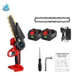 Scie à chaîne électroportative 1200W Onevan Mini tronçonneuse électrique - Vitesse réglable pour la