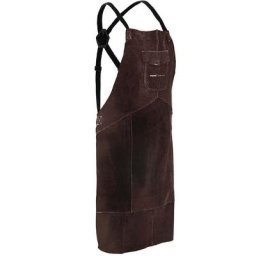 Stamos - Tablier Soudeur Soudure Soudage Vêtements Protection Sécurité Cuir De Vache l - Marron