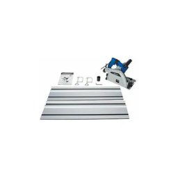 Scie circulaire plongeante avec rail de guidage Silverline 1200W 165mm