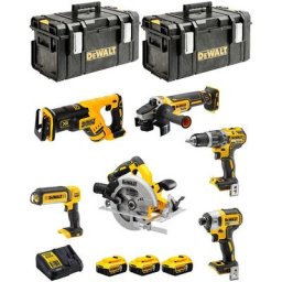 Pack de 6 outils Dewalt xr 18V 5Ah Li-Ion - DCK623P3