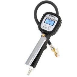 XPOtool Pistolet de gonflage de pneus numérique 0-10 bar Testeur de pression d’air 4 Unités Mesure