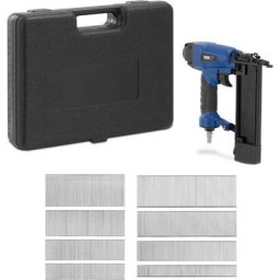 MSW - Cloueur pneumatique Agrafeuse pneumatique 100 clous 15-50 mm 8,27 bars - Noir, Bleu