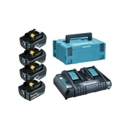 Pack énergie 18V Li-Ion (4x6,0 Ah) avec chargeur double dans MaKPac - MAKITA 198091-4