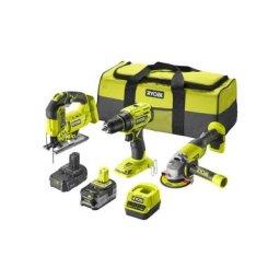 Pack RYOBI 3 outils 18V OnePlus - 2 batteries 4,0Ah - 2.0Ah - 1 chargeur - RCK183A-242S