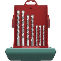 Bionic 16315 6 carbure de tungstène Jeu de forets pour marteau-perforateur 7 pièces 5 mm, 6 mm, 6