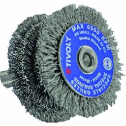 Tivoly - Brosse Circulaire Etagée technic pour perceuse, fil acier, décapage du métal ø 60mm
