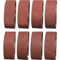 Bande Abrasive 75X533 mm- Grains 2 x 40/60/80/120/180/240/320/400 Bande de Ponceuse pour le