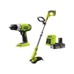 Ryobi - Pack 18V OnePlus Perceuse-visseuse - Coupe-bordures / Dresse-bordures - 1 Batterie 2.0 Ah