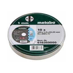 Set de disques à tronçonner en inox Metabo 616359000 Diamètre 125 mm 10 pc(s)