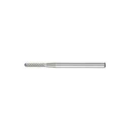 Mini-fraise sur tige de 3 mm, en carbure, forme sphérique cylindrique wrc (bout rond), denture 5,