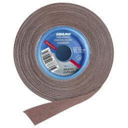 Sidamo - Rouleau Abrasif D'atelier 25mx38mm Gr 40 Corindon