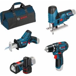 Pack 4 outils 12V (2x2.0Ah) bosch kit en coffret - bosch 0615990M06