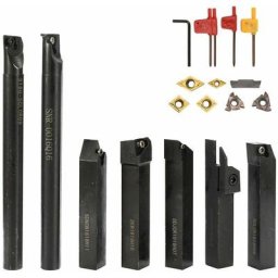 16mm tige 7 pièces clé carbure Inserts bricolage ensemble métal acier tour alésage barre support