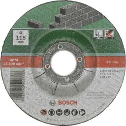 Bosch - 2609256334 Disques à tronçonner à moyeu déporté pour matériaux, set de 5 pièces