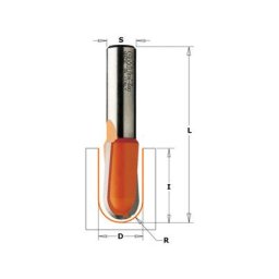 Cmt Orange Tools - 914.160.11 hm-fraise a gorge D=16 R=8 S=8 Z=2 dr.