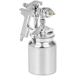 MSW - Pistolet à Peinture Vernis Air Comprimé Professionnel Basse Pression 3-3,5 bars - Argent,