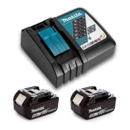 Pack Power (2x5,0 Ah) avec chargeur simple Makita 197570-9