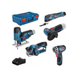 Pack 5 outils 12V (2x2.0Ah+1x3.0Ah) BOSCH KIT en coffret - BOSCH 0615A0017D