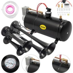 VEVOR Compresseur de Air Klaxon Electrique 150 dB 12V Klaxon de Air Voiture 150 PSI Trompette a Air