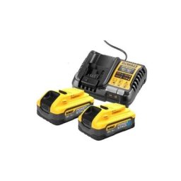 Pack 2 Batteries Powerstack xr 18V Dewalt 5Ah Li-Ion + Chargeur - DCB1104H2-QW