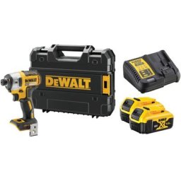 Visseuse à chocs sans-fil xr Brushless 18 v + 2 batteries 4Ah + chargeur + coffret t-stak Dewalt