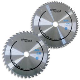 Lot de 2 Lames Bois Scie Circulaire Universelle hm - Scie Table, Combinée Toupie scie - Diamètre