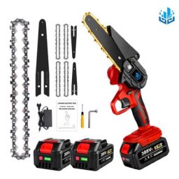 Scie à chaîne électroportative 1200W Mini Tronçonneuse à batterie - 6 pouces sans fil pour Makita