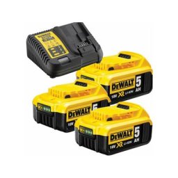 DeWalt DB115P3 Set de démarrage 18V Li-Ion (3x batterie 5.0Ah) + chargeur