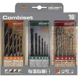 Set de forets 16 pcs Alpen 801003100