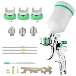Pistolet à peinture professionnel haute pression Kit de pistolet à air comprimé Alimentation par