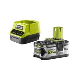 Pack batterie Ryobi 18V OnePlus 5.0Ah LithiumPlus - 1 chargeur rapide 2.0Ah RC18120-150