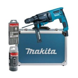 Makita - Marteau combiné SDS-Plus HR2631FT13 / y compris les accessoires et le boîtier en aluminium