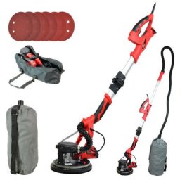 Ponceuse girafe 800w 230v - Ponceuse télescopique réglable de 1m30 à 1m70 - Eclairage led - Inclu