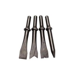 Jeu de burins marteau cylindrique pneumatique 4 pièces