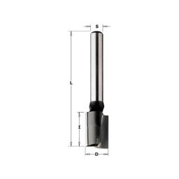 Fraise carbure droite 12 mm industrielle - Hyper - longue queue 8 mm - CMT