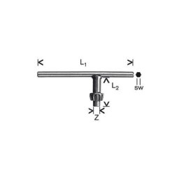 Bosch - 1607950045 clé pour mandrin 13 mm