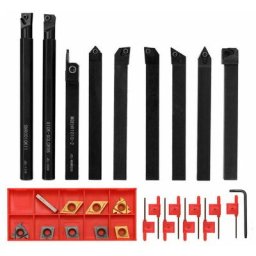 Ayyqh - Ensemble d'outils de tournage 9 pieces haute duretefraise en metal tour porte-outil cnc