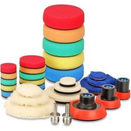 29 pièces 25mm 50mm 80mm Polissage Pad Éponge de Polissage Éponge polir Kit pour avec M14 Foret