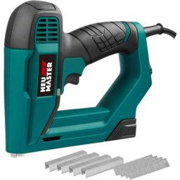 Neu Master - Agrafeuse Électrique NTC0060 2 en 1 Cloueur Electrique, y Compris les Agrafes et les